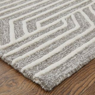 The Rug Corner Feizy Lytton Modern Geometric - Gray/Ivory  Lytton Modern Geometric - Gray/Ivory