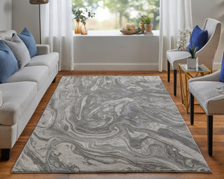 lifestyle The Rug Corner Feizy Prasad Modern Watercolor - Gray/Ivory/Silver  Prasad Modern Watercolor - Gray/Ivory/Silver