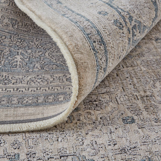 The Rug Corner Feizy Marquette Transitional Medallion - Taupe/Gray/Blue  Marquette Transitional Medallion - Taupe/Gray/Blue