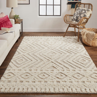 lifestyle The Rug Corner Feizy Anica Transitional Diamond - Ivory/Tan