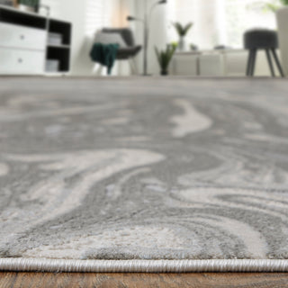 The Rug Corner Feizy Prasad Modern Watercolor - Gray/Ivory/Silver  Prasad Modern Watercolor - Gray/Ivory/Silver