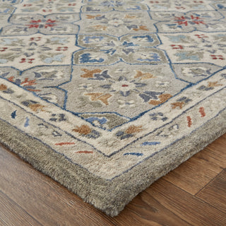 Rylan Transitional Floral & Botanical - Taupe/Ivory/Red