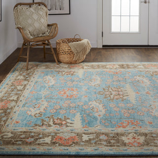 Beall Traditional Oriental - Blue/Brown