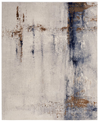 Clio Modern Abstract - Ivory/Blue/Brown