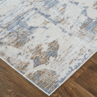 Laina Transitional Abstract - Ivory/Gray/Blue