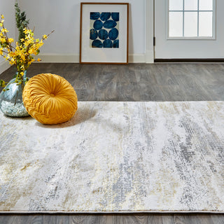 Aura Modern Abstract - Gold/Gray/Ivory