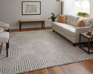 The Rug Corner Feizy Lytton Modern Geometric - Gray/Ivory  Lytton Modern Geometric - Gray/Ivory