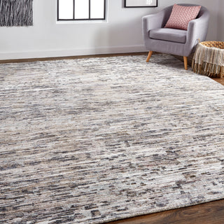The Rug Corner Feizy Conroe Modern Abstract - Gray/Blue/Silver  