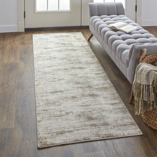 The Rug Corner Feizy Parker Transitional Abstract - Ivory/Brown  