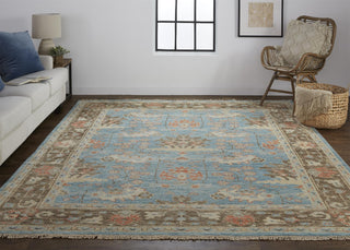 Beall Traditional Oriental - Blue/Brown