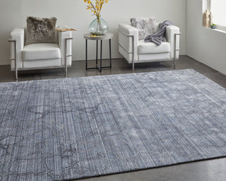 lifestyle The Rug Corner Feizy Whitton Modern Abstract - Gray/Blue  Whitton Modern Abstract - Gray/Blue