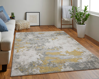 The Rug Corner Feizy Waldor Modern Abstract - Ivory/Gold/Gray  Waldor Modern Abstract - Ivory/Gold/Gray