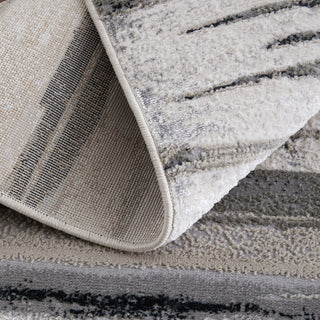 Micah Modern Abstract - Silver/Gray/Black