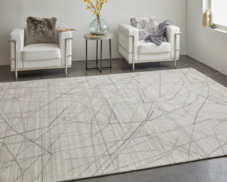 lifestyle The Rug Corner Feizy Whitton Modern Abstract - Ivory/Gray  Whitton Modern Abstract - Ivory/Gray