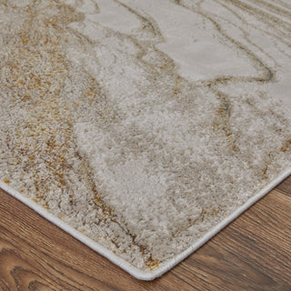 Aura Modern Abstract - Ivory/Taupe/Gold