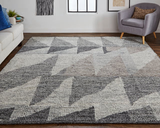 The Rug Corner Feizy Alford Modern Geometric - Ivory/Gray/Taupe  