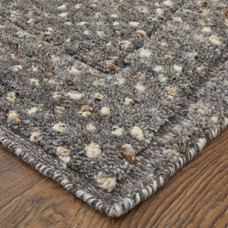 The Rug Corner Feizy Dering Modern Polka Dots - Gray/Tan/Taupe  