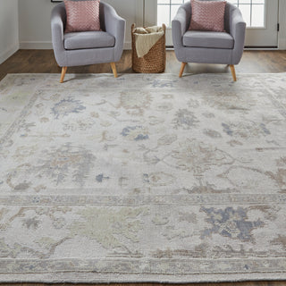 Wendover Transitional Floral & Botanical - Tan/Ivory/Orange