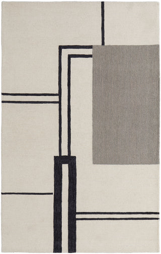 The Rug Corner Feizy Maguire Transitional Abstract - Ivory/Gray/Black  