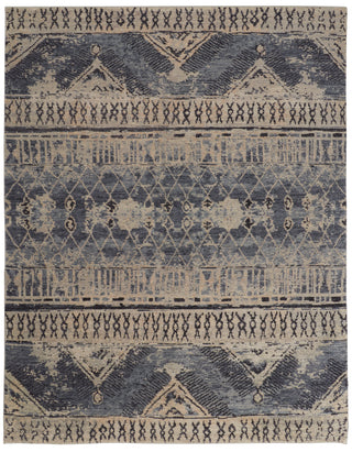 Palomar Transitional Trellis & Lattice - Blue/Gray/Ivory