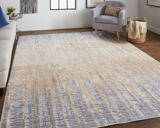 The Rug Corner Feizy Laina Transitional Gradient & Ombre - Tan/Brown/Blue  Laina Transitional Gradient & Ombre - Tan/Brown/Blue