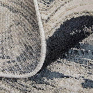 The Rug Corner Feizy Micah Modern Abstract - Ivory/Black/Taupe  