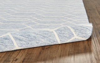 Belfort Transitional Trellis & Lattice - Blue/Ivory