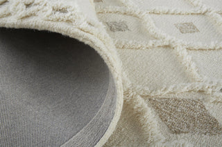 The Rug Corner Feizy Anica Transitional Trellis & Lattice - Ivory/Tan/Silver  
