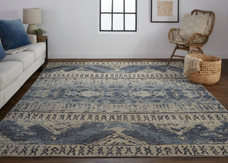 Palomar Transitional Trellis & Lattice - Blue/Gray/Ivory