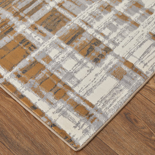 The Rug Corner Feizy Clio Modern Abstract - Blue/Orange/Gray  