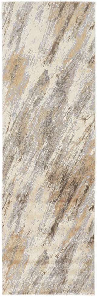 Parker Transitional Abstract - Ivory/Tan/Brown
