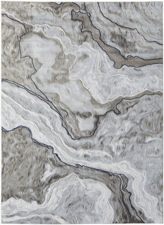 The Rug Corner Feizy Gaspar Modern Abstract - Taupe/Gray/Blue  Gaspar Modern Abstract - Taupe/Gray/Blue