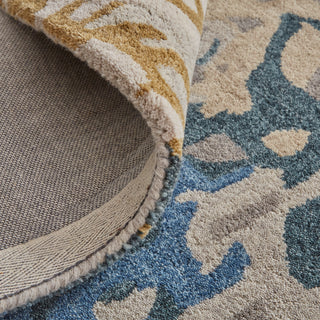 Everley Modern Abstract - Gray/Blue/Gold