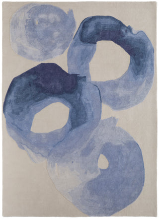 The Rug Corner Feizy Anya Transitional Abstract - Blue/Ivory  Anya Transitional Abstract - Blue/Ivory