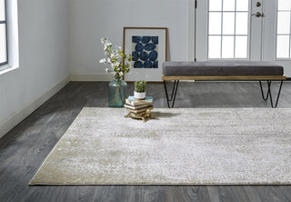 The Rug Corner Feizy Aura Modern Abstract - Ivory/Gray/Gold  