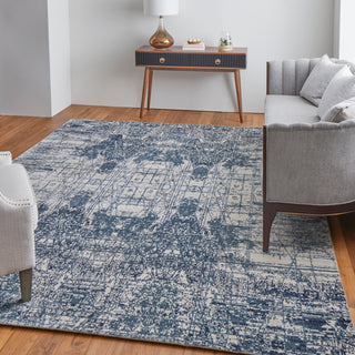 Eastfield Modern Abstract - Blue/Ivory