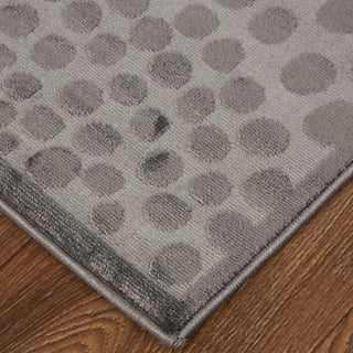 Gaspar Modern Polka Dots - Gray/Silver/Ivory