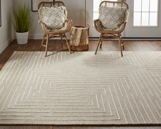 Fenner Transitional Geometric - Taupe/Ivory