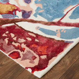Dafney Transitional Floral & Botanical - Red/Blue/Purple