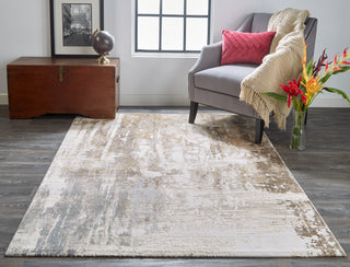 The Rug Corner Feizy Parker Transitional Abstract - Tan/Ivory/Gray  
