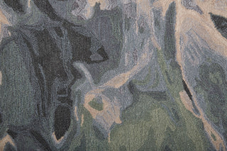 Amira Transitional Abstract - Green/Blue/Black