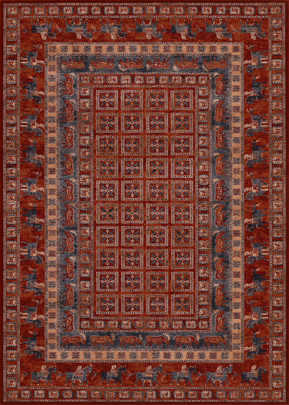 Couristan OLD WORLD CLASSICS PAZYRK ANTIQUE RED Rug