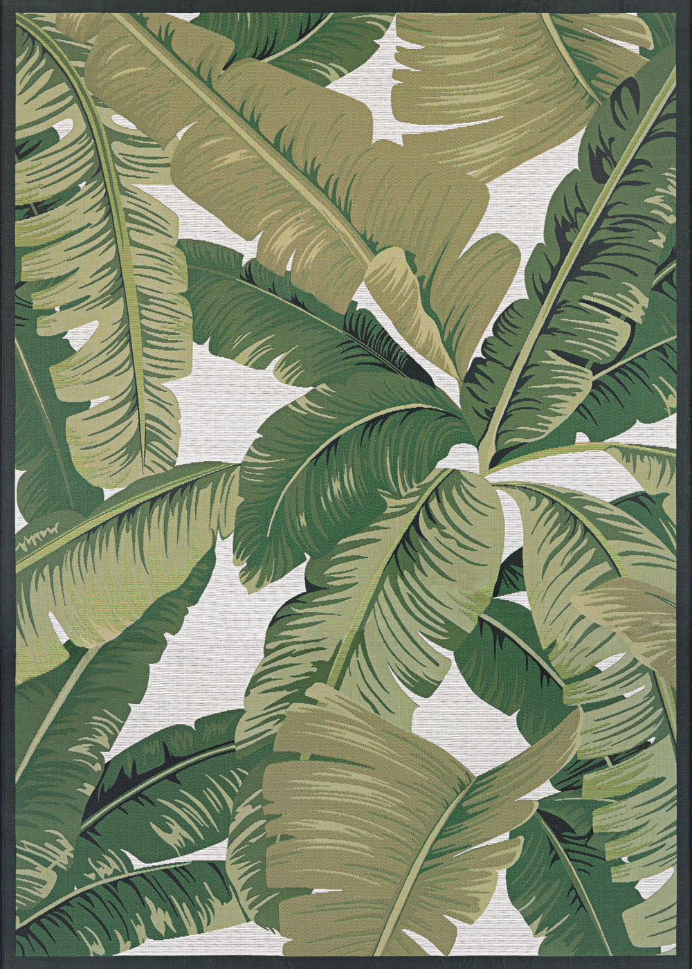 couristan DOLCE PALM LILY HUNTRGREEN/IVORY Rug