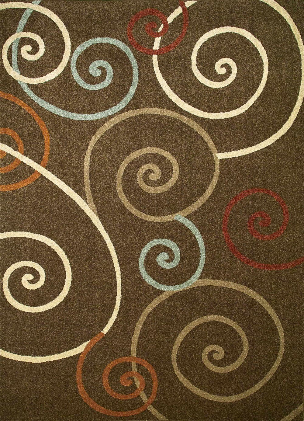 Concord Global Chester SCROLL BROWN Rug
