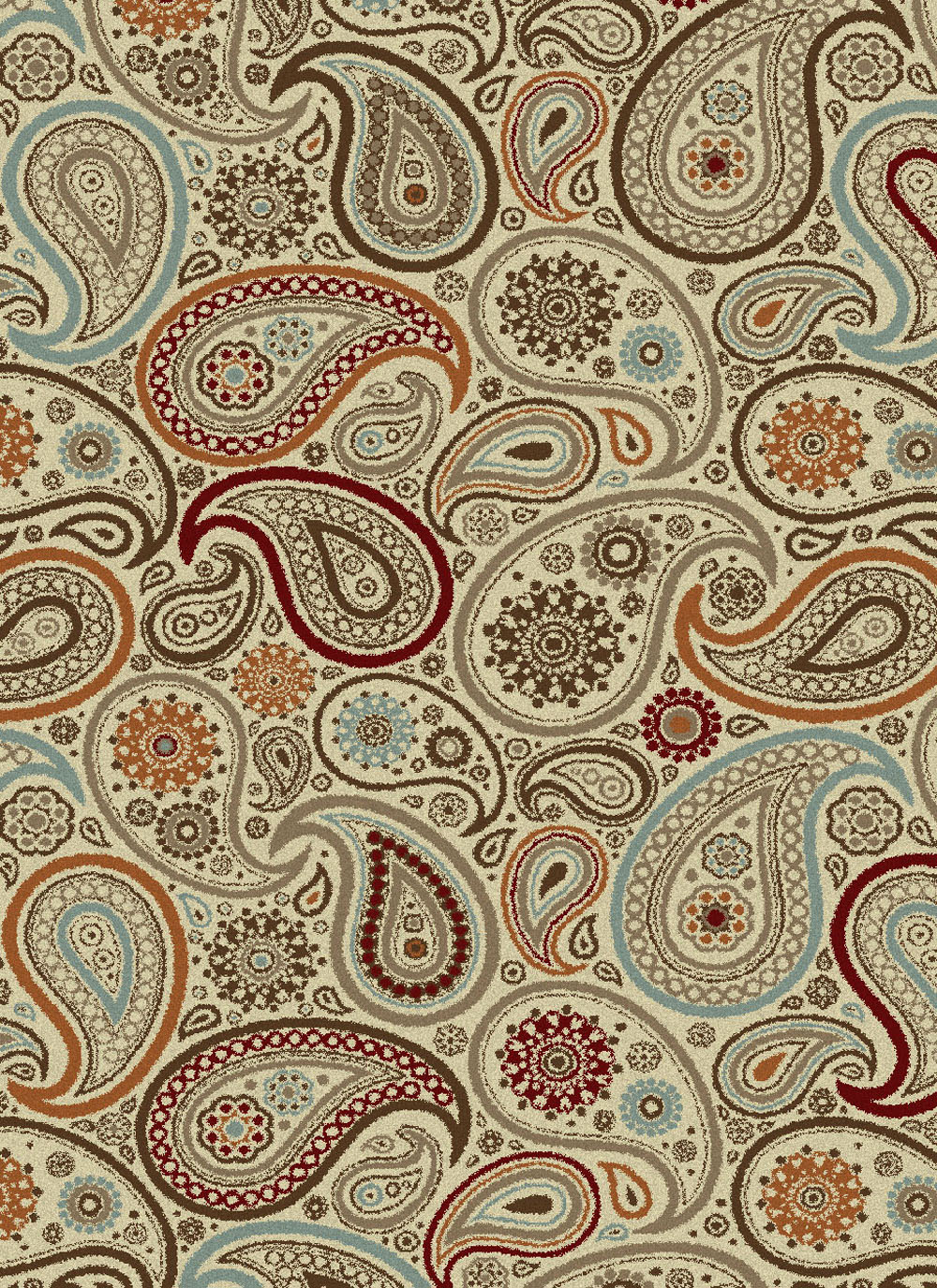 Concord Global Chester PAISLEY IVORY Rug