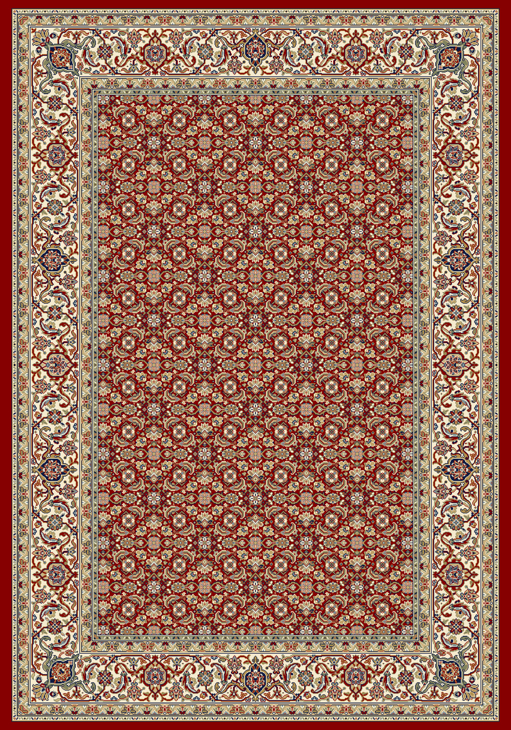 Dynamic ANCIENT GARDEN 57011 RED/IVORY Rug