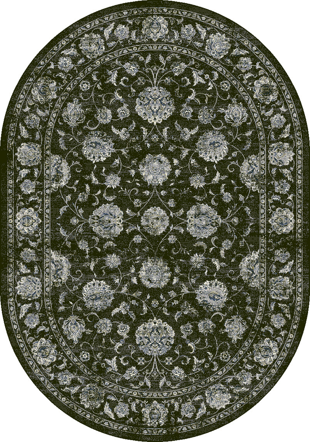 Dynamic ANCIENT GARDEN 57126 CHARCOAL/SILVER Rug