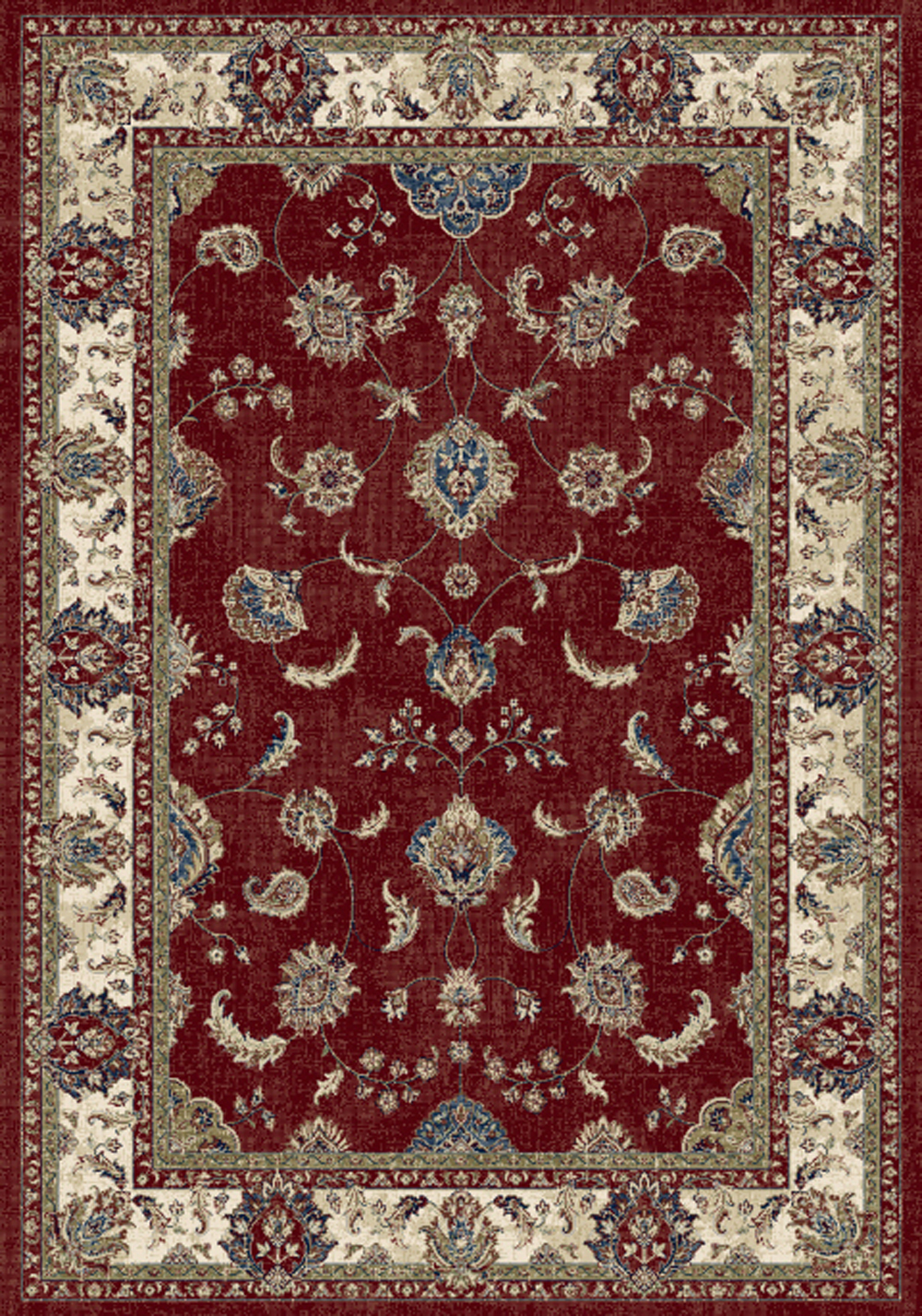 Dynamic ANCIENT GARDEN 57158 RED/IVORY Rug