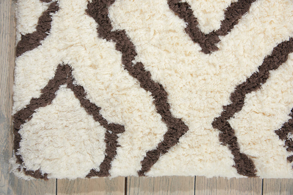 Nourison GALWAY GLW03 IVORY/CHOCOLATE Detail