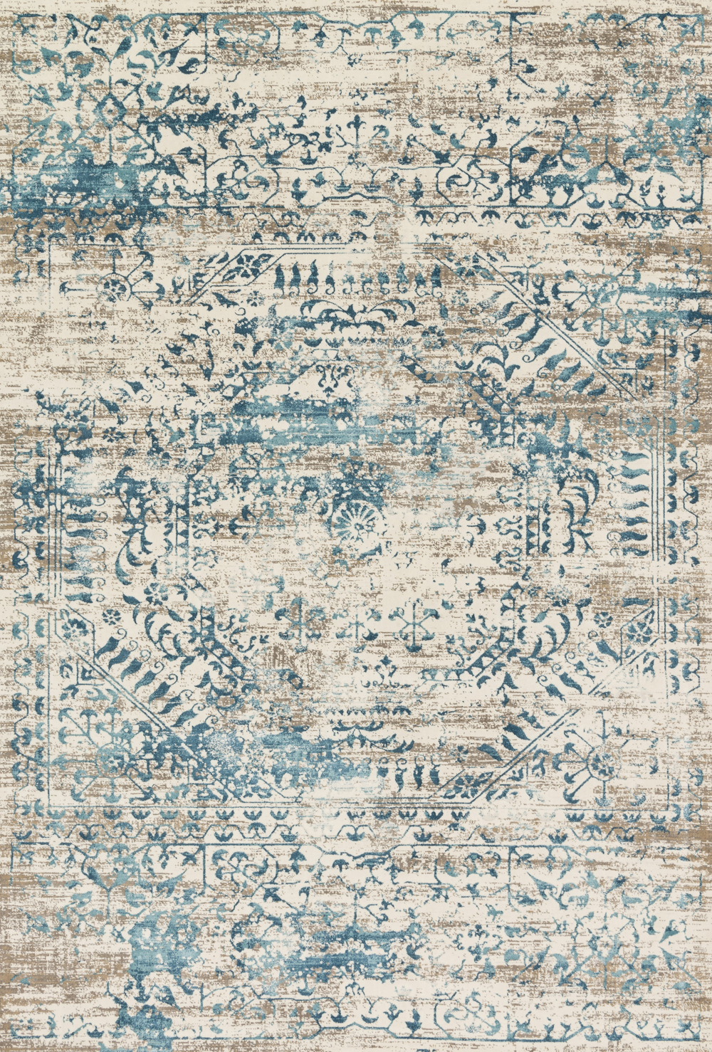 Loloi KINGSTON KT-05 IVORY/BLUE Rug